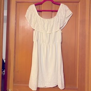 Lucky Brand White eyelet lace dress